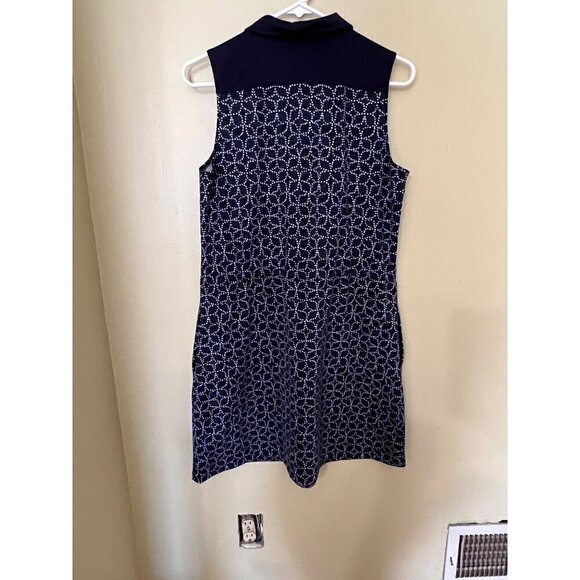 T ByTalbots  Button-Front Dress Size‎ M Navy/ White Tennis Pickleball - Picture 5 of 11